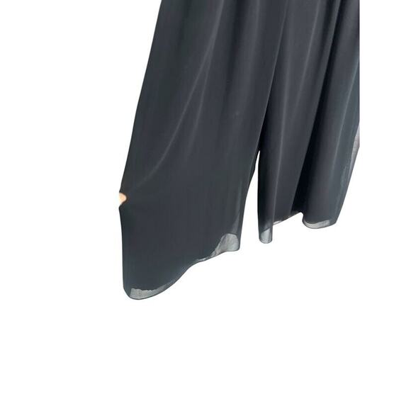 Adrianna Papell Evening Essentials Size 8 Black Palazzo Chiffon Pants Formal - Picture 2 of 8